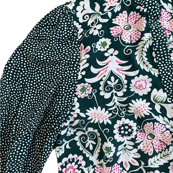 Boden Three Quarter Sleeve Floral Blouse size 8 - Picture 3 of 11